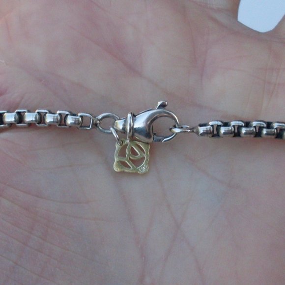 David Yurman 3.6 mm 16 inch Box Chain - DY 14K Tag - Current Item at $340 - Picture 7 of 8